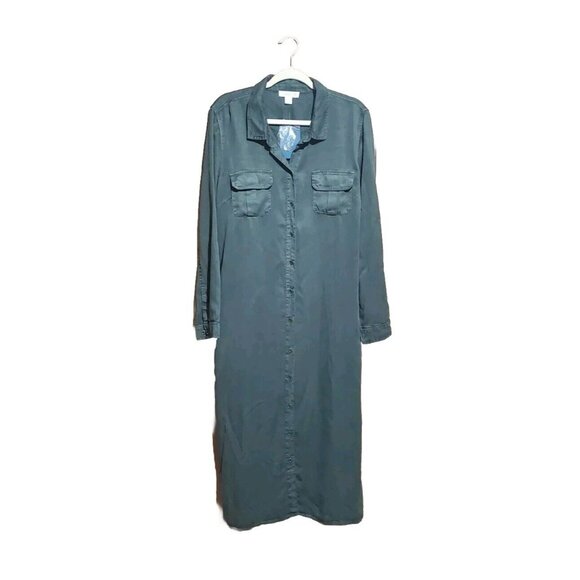 Coldwater Creek Dresses & Skirts - Coldwater Creek Womens Plus Shirt Dress Sz 1X Long Sleeve Button Down Modest NWT